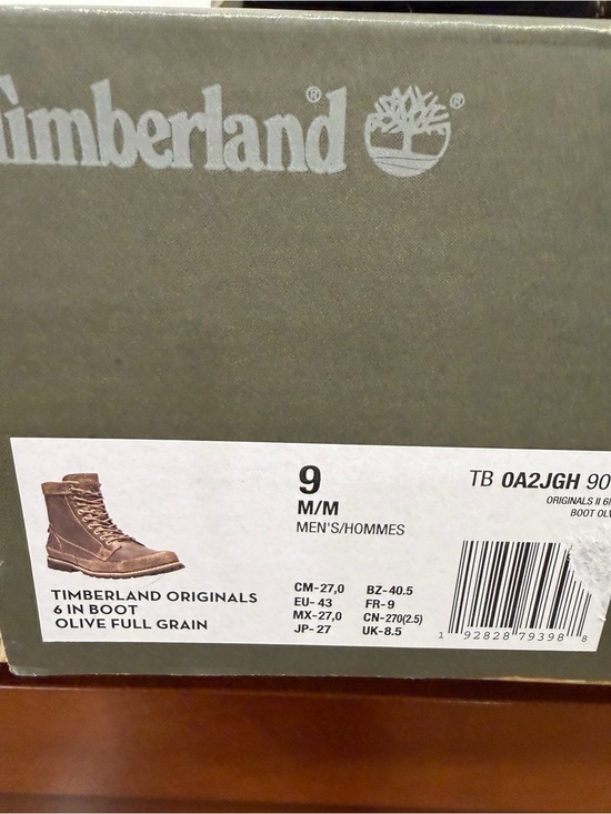 New-  Timberland Originals Olive Brown 6-Inch Lace-Up Boots